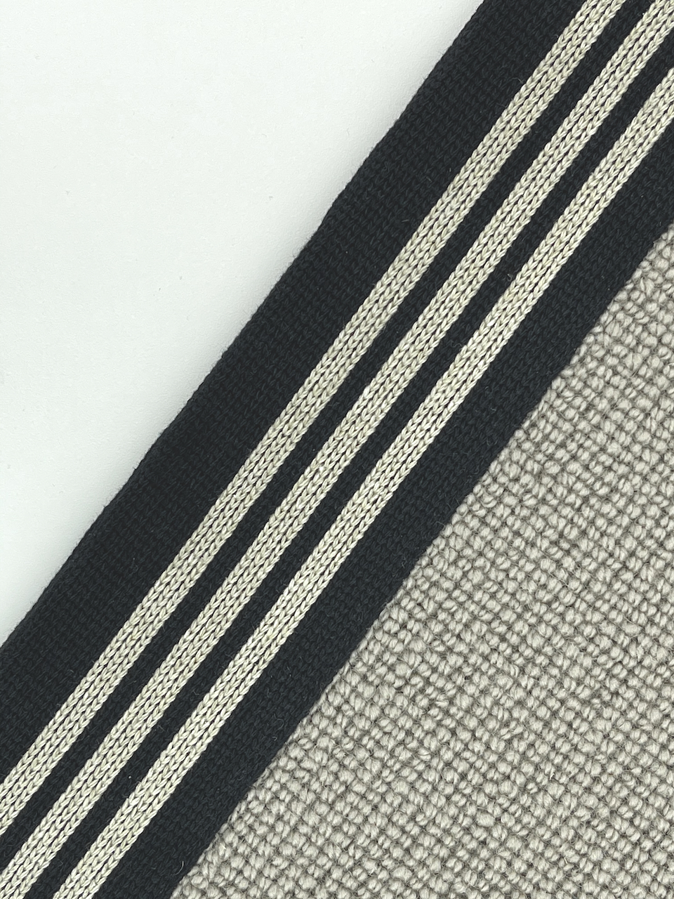 4004 carpet binding tape - cream stripe - Off The Loom