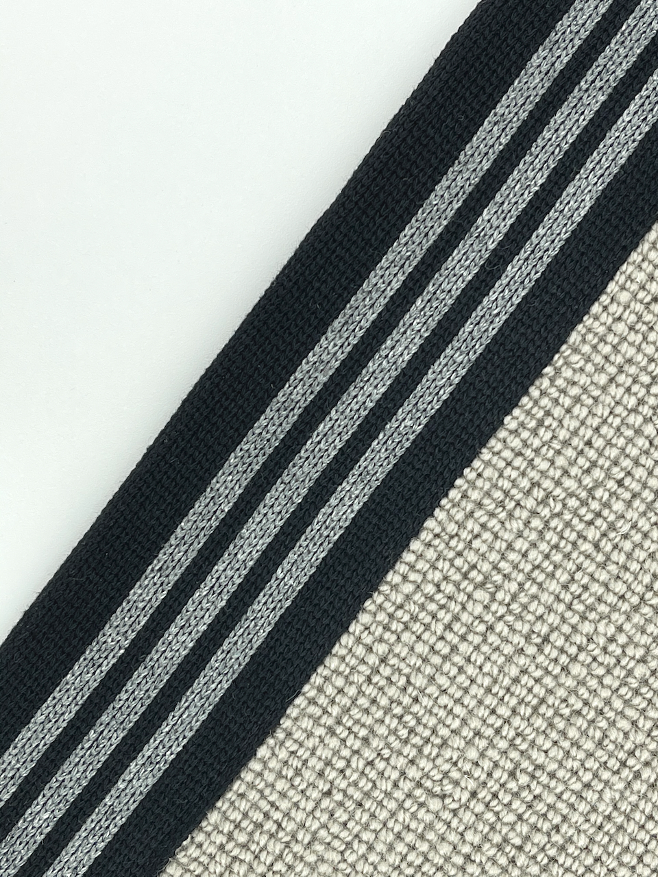 4006 carpet binding tape - grey stripe - Off The Loom
